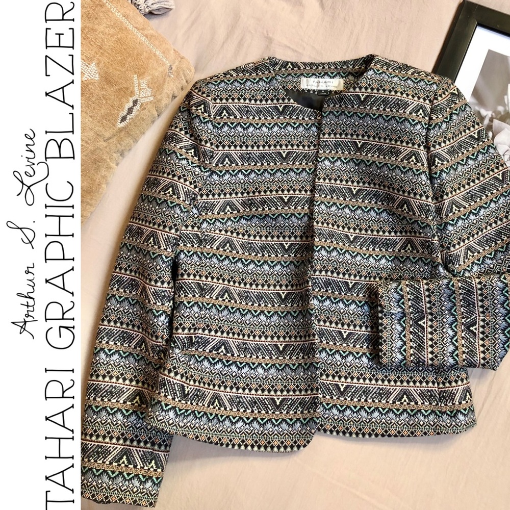 Arthur S. Levine Tahari Graphic Blazer